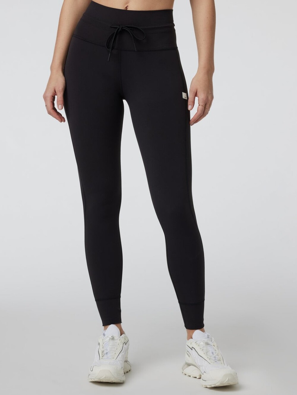 Vuori Black High Rise Daily Leggings Drawstring Waistband - Women's Medium